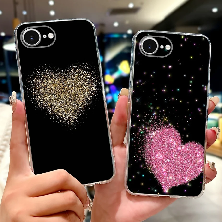 Para Apple iPhone 16e funda nueva funda pintada de lujo funda de teléfono de silicona suave para iPhone SE 4 SE4 2025 iPhone16e contraporchoques - imagen 3