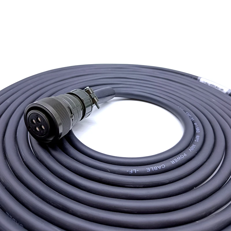 Cable de alimentación de alta potencia para servomotor J3 J4 MR-PWCNS4-5M MR-PWCNS4 MR-PWCNS5 22-22S 18-10S enchufe de aviación - imagen 3