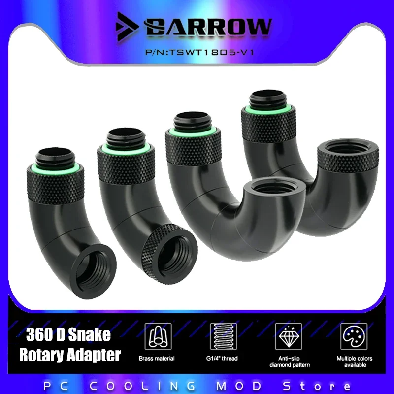 Barrow Adaptador Giratorio Agua PC 90° 180° Multiángulo
