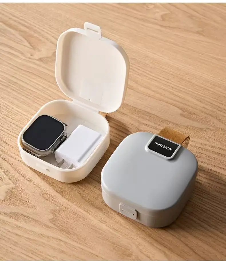 Estuche de almacenamiento portátil para cables y cargadores de datos: mini caja organizadora multifunción para auriculares Bluetooth y artículos pequeños - imagen 5