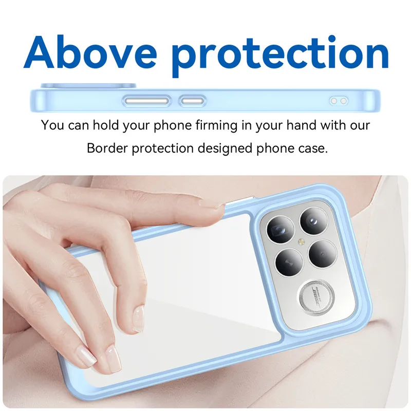 Para Xiaomi Redmi K90 Pro Max Funda Redmi K90 Pro Max Funda TPU borde acrílico Backplane Fundas protectoras para teléfono en Redmi K90 Funda - imagen 3