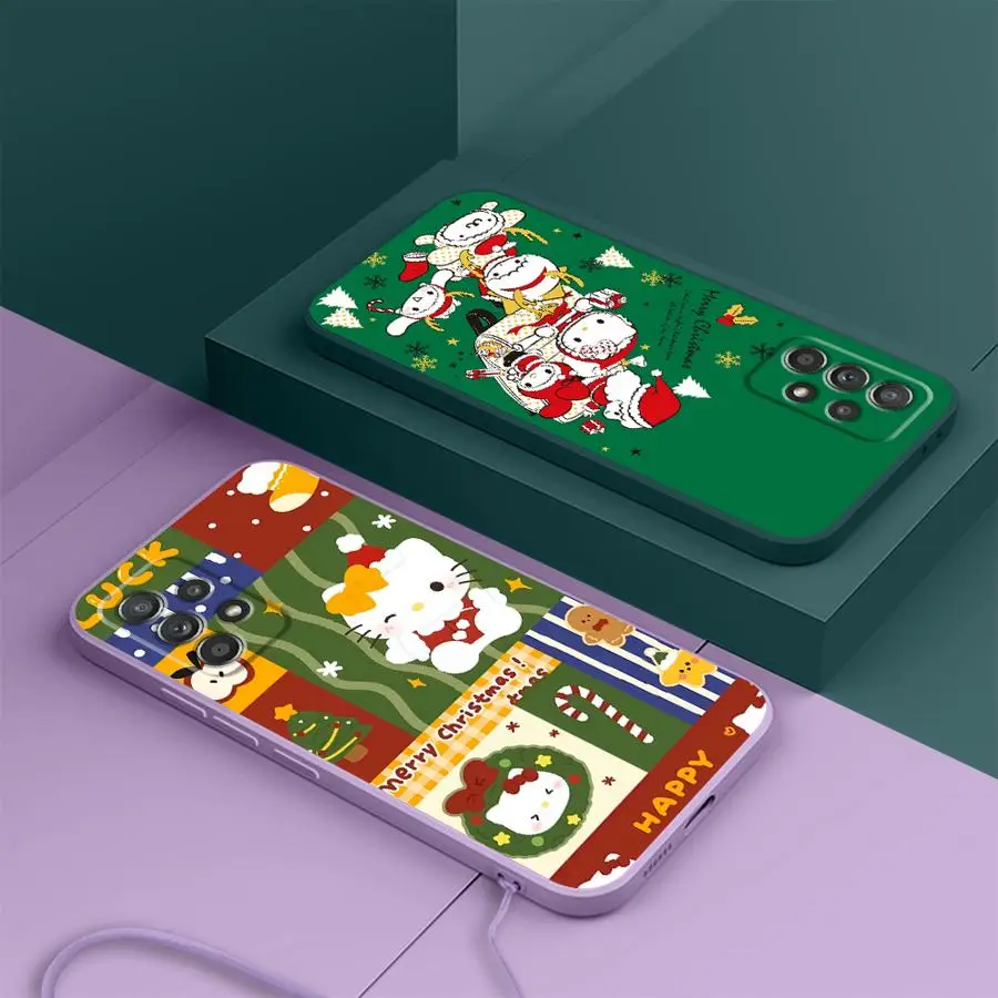 Funda de teléfono suave con personaje bonito de Navidad para Samsung Galaxy A16 A13 A14 A22 A52 A24 A11 A12 A36 A26 A35 A15 A51 A34 - imagen 4