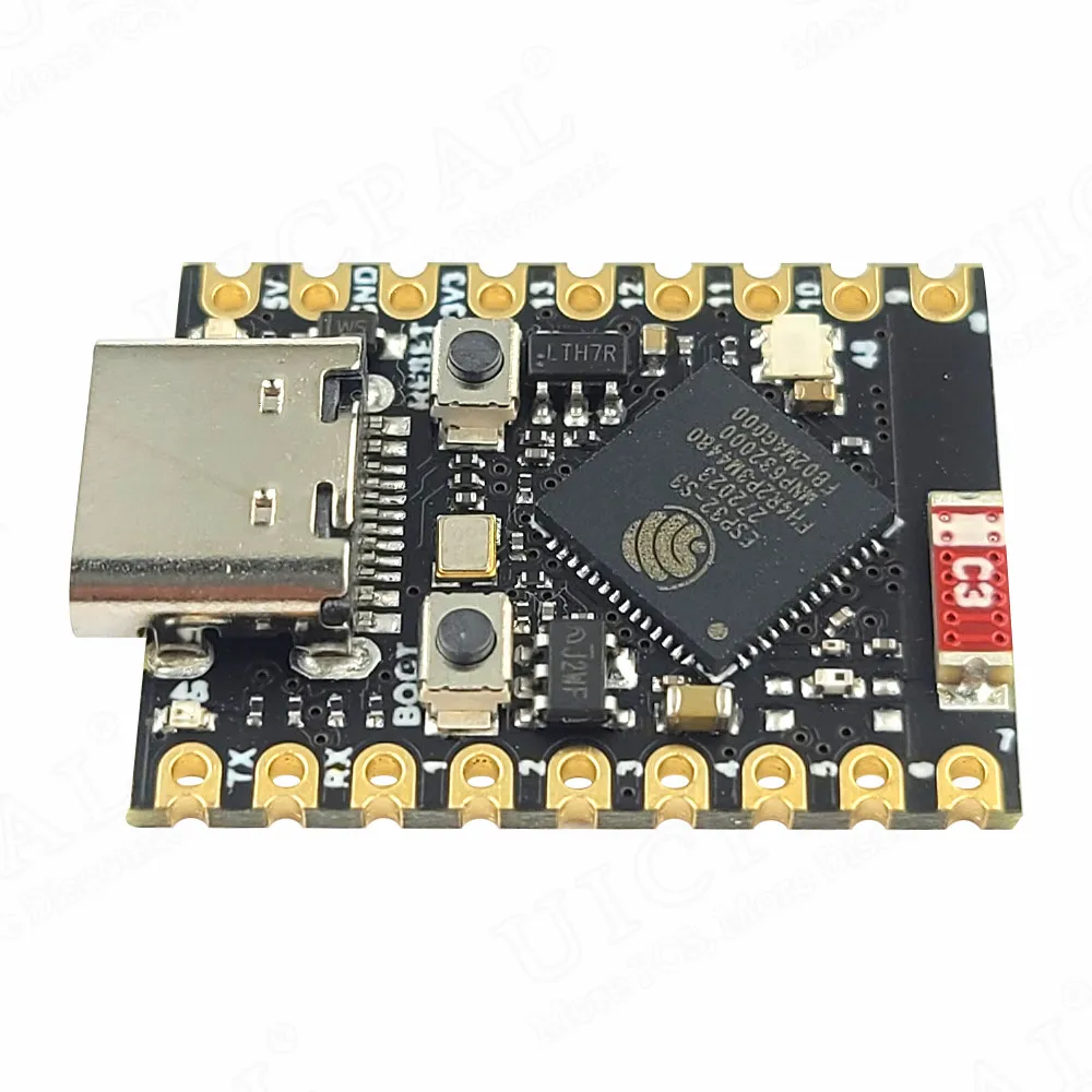 MINI ESP32-S3 Placa de desarrollo BT 5,0 módulo Wifi para Internet de las cosas RISC-V 23,5mm * 18mm baja potencia 18 pines 4M Flash ESP32 S3 - imagen 3