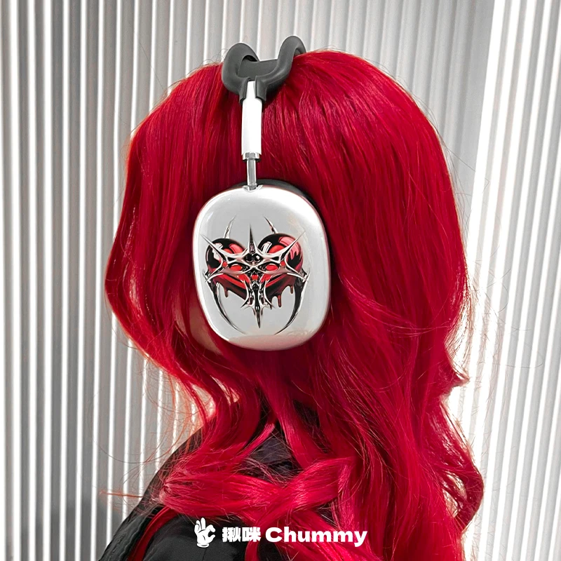 AirPods Max 1 2 funda protectora para auriculares funda decorativa para auriculares fundas blandas Silver Love Midnight para accesorios para auriculares - imagen 4