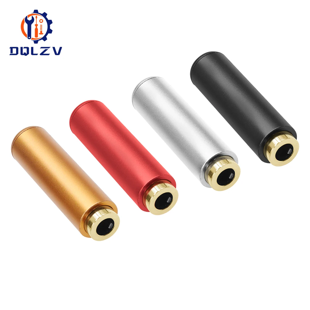 Nueva llegada conector de aluminio 3,5mm Audio hembra Jack 3,5mm 3 polos enchufe estéreo conector de cable chapado en oro auricular DIY