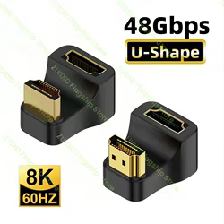 Adaptador HDMI 2.1 Macho-Hembra en U 8K60Hz para monitor PS4/3