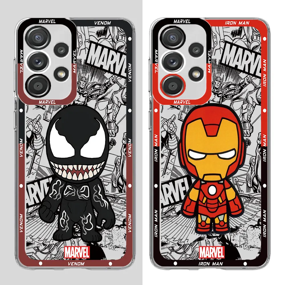 Funda de teléfono para Samsung Galaxy A34 A33 A12 A23 A42 A22 A72 A24 A53 A52 A32 A11 A73 A21s A54 A13 Marvel Spider Man Groot - imagen 3