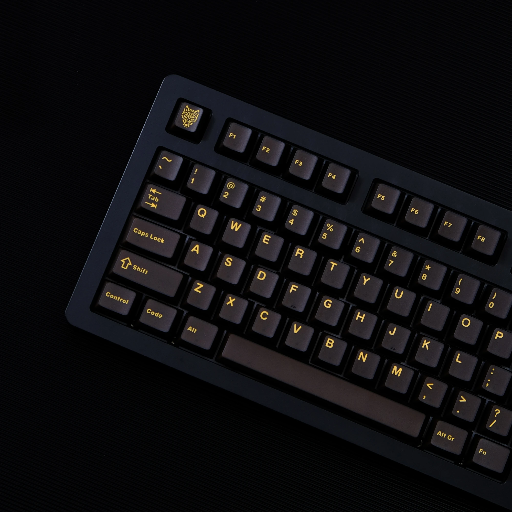 114 teclas Aifei ABS doble disparo letras doradas negras altura cereza translúcido 2.25U 2.75U Teclado mecánico GK61 Anne Pro 2 - imagen 3