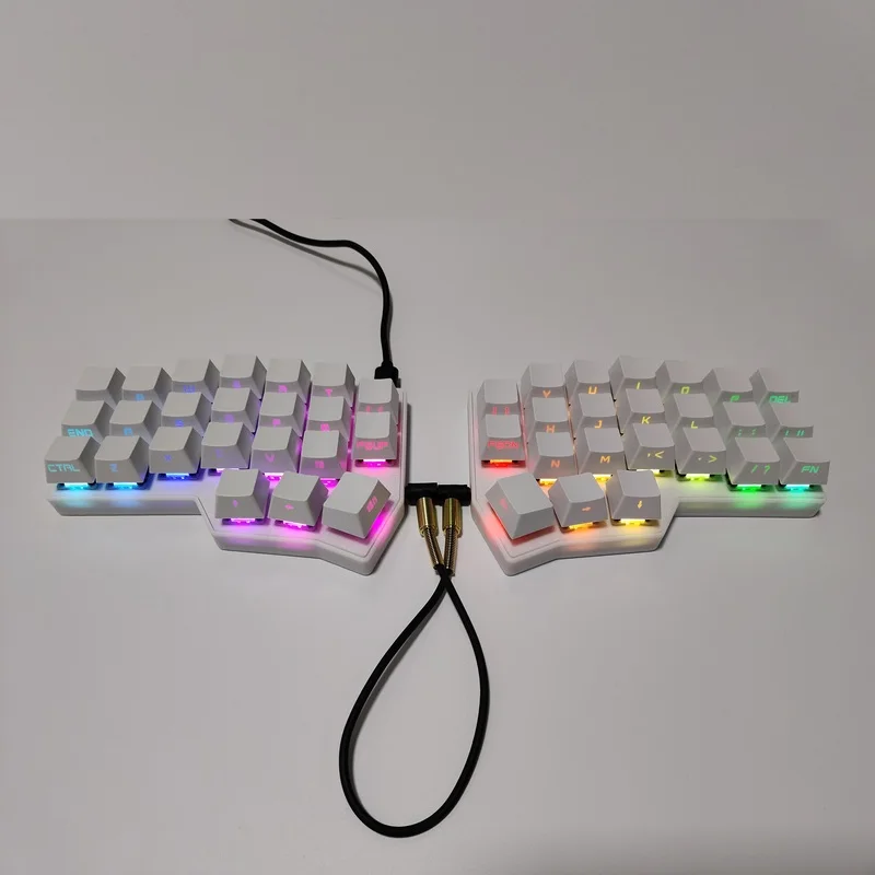 Core Crkbd V4.1 Kit de teclado dividido Qmk Vial cambiar teclas personalizado Cherry Rgb Hot Plug teclado mecánico de personalización ergonómica - imagen 2