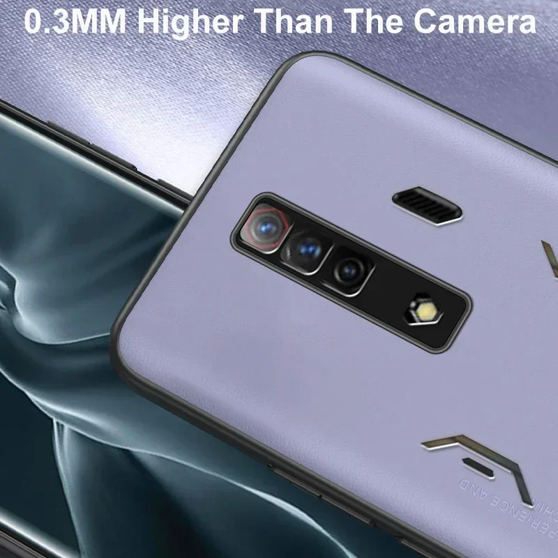 Funda de cuero PU de lujo para Nubia Red Magic 7 7S Pro, funda protectora de silicona mate para teléfono RedMagic 7 S 7S Pro Coque - imagen 3