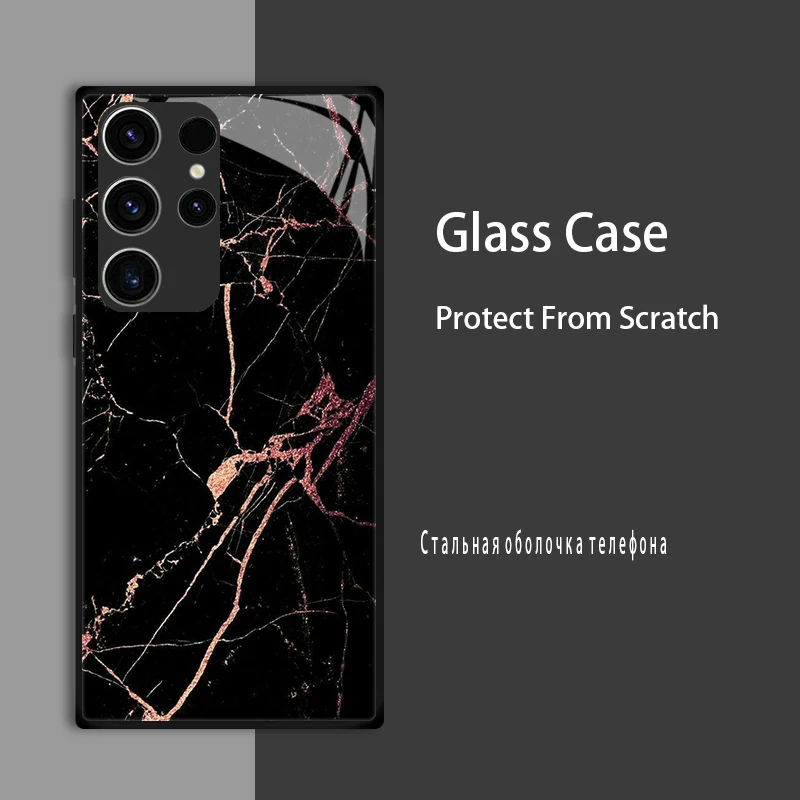 삼성 갤럭시 S25 울트라 케이스 커버, 강화 유리 케이스, 하드 코크 범퍼, S25 울트라 보호 케이스 - imagen 4