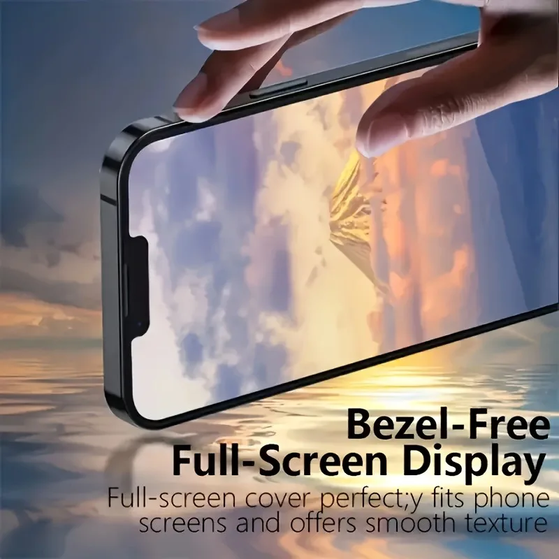 4 protectores de pantalla de vidrio templado para iPhone 16 15 14 Pro Max 11 12 13 Pro Mini 7 8Plus XR XS vidrio resistente a los arañazos - imagen 5