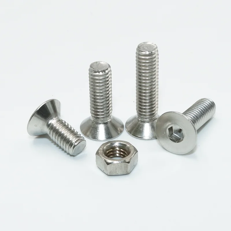 Kit de tornillos de cabeza plana de acero inoxidable para motocicleta y patinete, Tuercas avellanadas hexagonales de M5, M2, M2.5, M3, M4, M6 - imagen 5