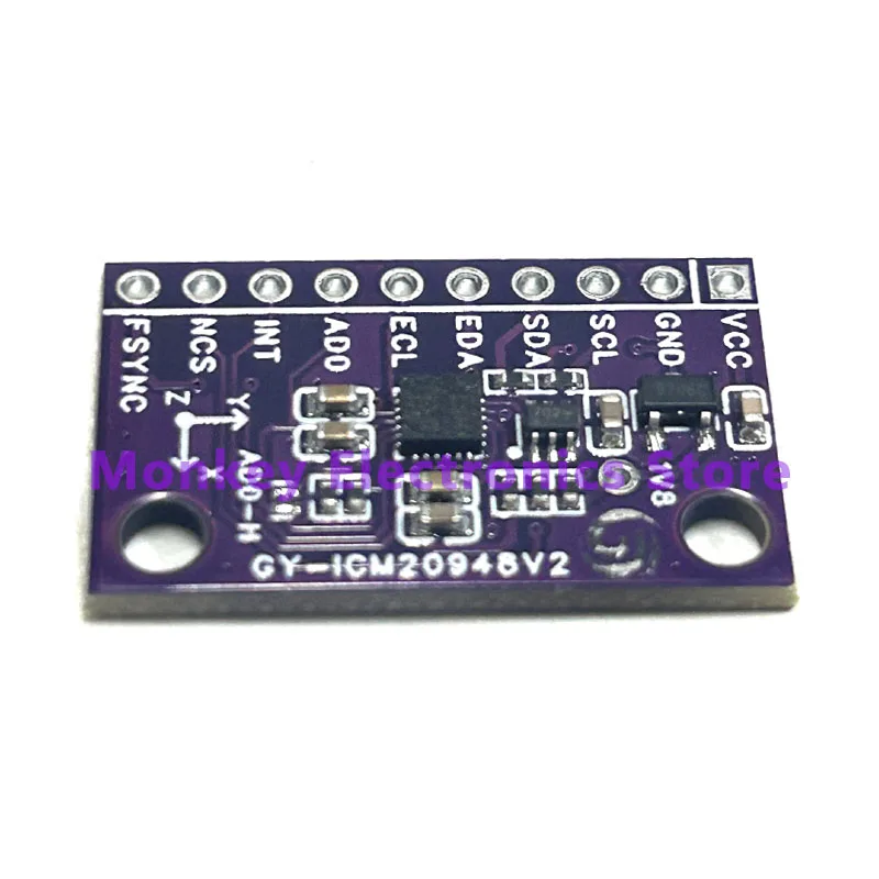 Módulo de campo magnético de aceleración de Sensor de 9 ejes GY-ICM20948V2 9DOF reemplazar MPU-9250 9150 BNO080 BNO085 AR VR IMU de alta precisión - imagen 5