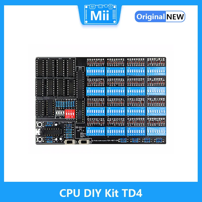 Kit de bricolaje de CPU TD4, crea una CPU simple de 4 bits usted mismo, Software y Hardware de código abierto que incluye PCB y todos los componentes - imagen 2