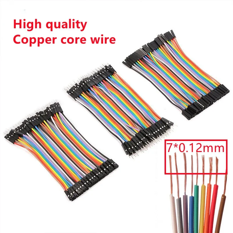 40P Dupont Cable 10/20/30CM 2.54mm Spacing Male to Male, Male to Female,Female to Female Jumper Wire Dupont Line For Arduino