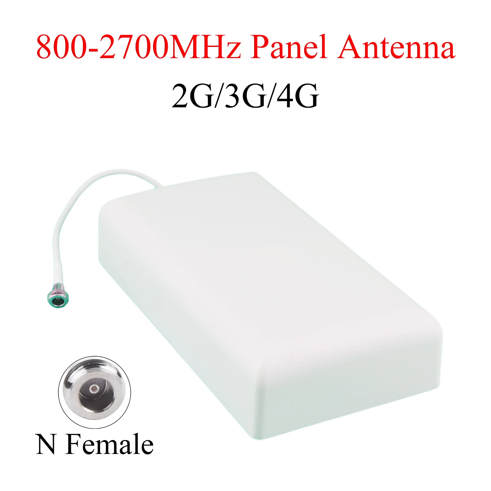 Antena de panel 800-2700MHz 6,5/8dBi N hembra 2G 3G 4G antena interior para repetidor GSM CDMA