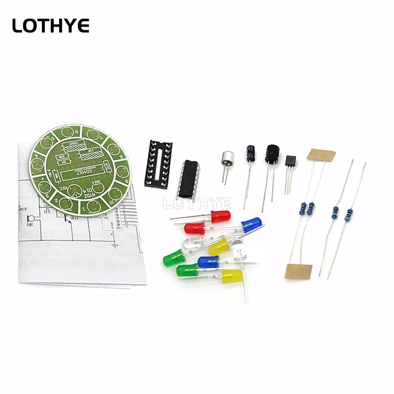Kit LED Sonoro DIY – Luz Giratoria Colorida Activada por Sonido - imagen 5