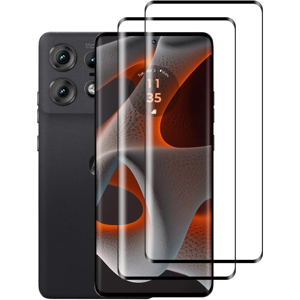 Cubierta de vidrio Protector Curverd 3D para Motorola Edge 50 Pro, Protector de pantalla de vidrio templado para Motorola Edge 50 Pro, lente de cámara - imagen 4