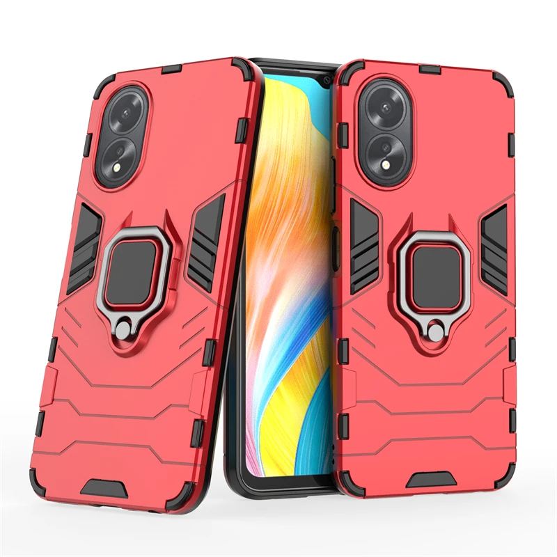 Para OPPO A38 funda OPPO A38 Capas resistente a prueba de golpes teléfono parachoques armadura trasera anillo soporte magnético Fundas OPPO A38 A 38 - imagen 3