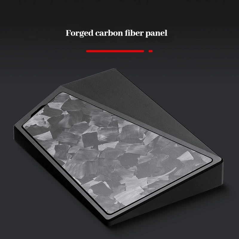 Mango de teclado LUMINKEY, soporte de palma de fibra de carbono forjado de metal, bloque de aluminio dividido, soporte de muñeca de aleación, diseño ergonómico - imagen 3