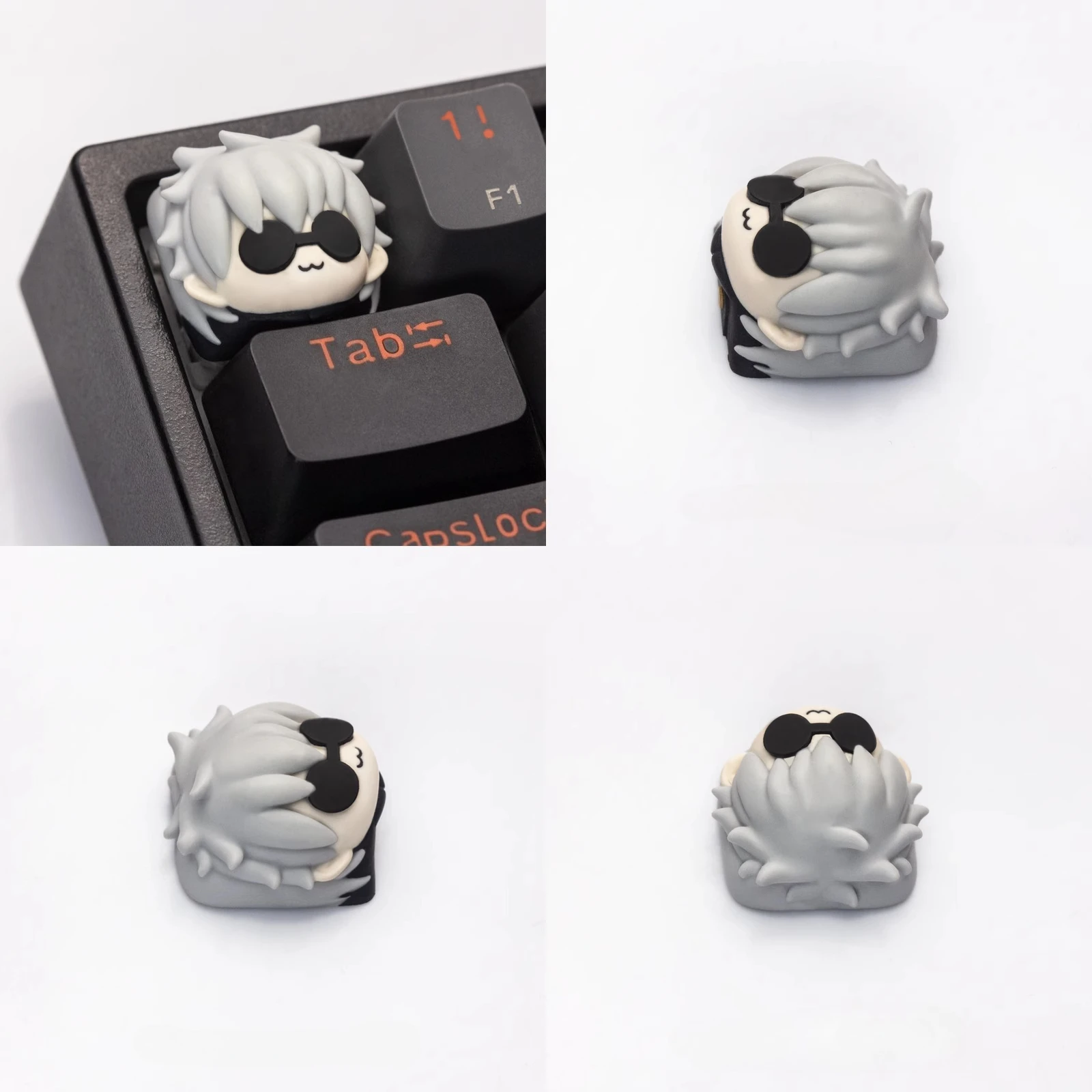 Gojo Satoru Keycap dibujos animados Anime Jujutsu Kaisen tema personalizado teclas de resina para teclado mecánico de juegos de eje transversal - imagen 4