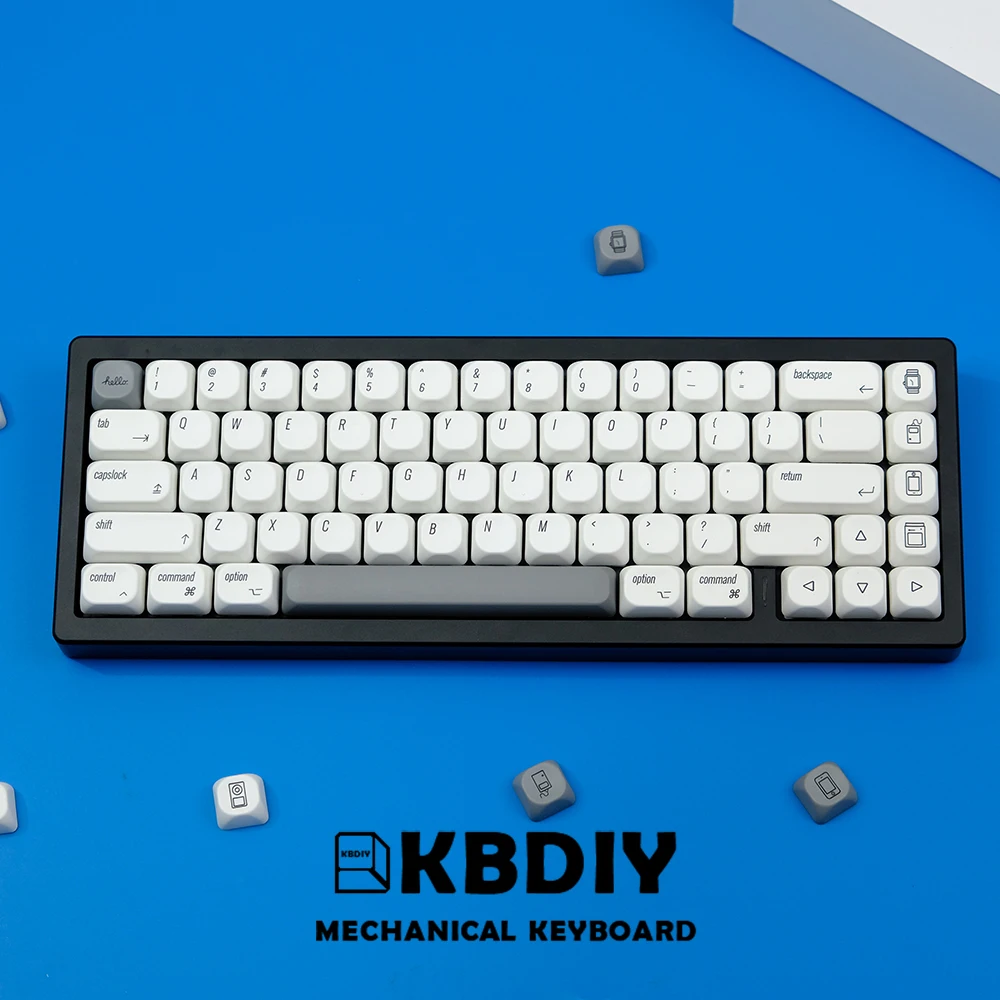 KBDiy 138 teclas japonés coreano Keycap KOA perfil PBT para teclado mecánico ISO MAC estilo ruso blanco Keycaps personalizado 7U - imagen 5