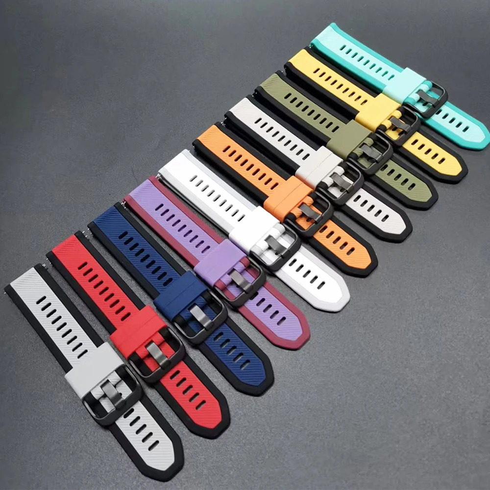 Correa deportiva de silicona de 22mm para SUUNTO RACE RUN, pulsera de reloj inteligente SUUNTO 9 PEAK PRO DLC/5 PEAK/VERTICAL/Ocean/RACE S - imagen 5