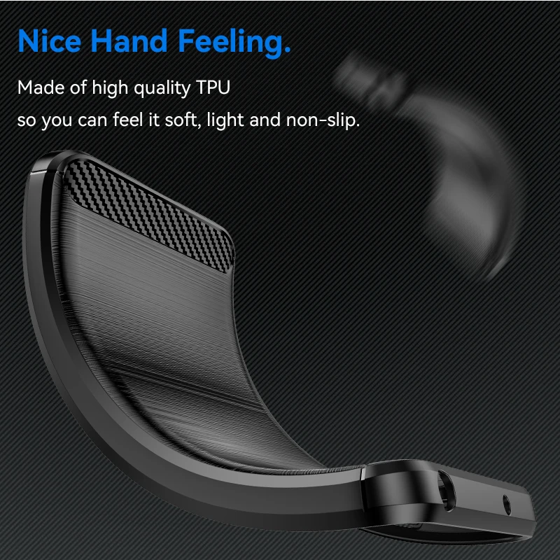 Funda de TPU suave de fibra de carbono a prueba de golpes para teléfono, carcasa trasera de parachoques para Reno 12F, OPPO Reno 12F, novedad - imagen 4