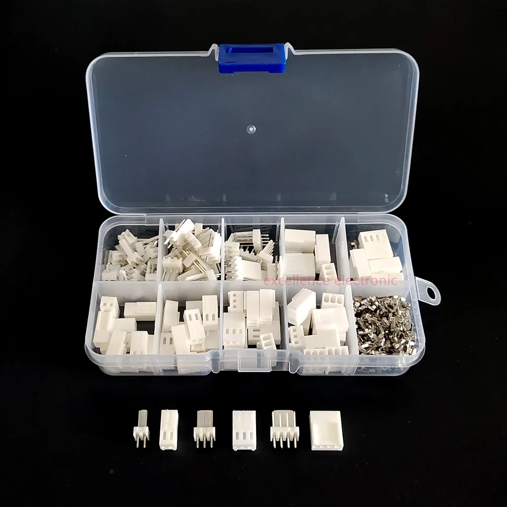 KF2510 Juego Conectores Eléctricos Caja Macho Hembra Terminal Cable 2.54mm 2P 3Pines 4Pines 50 Juegos - Sin Marca - imagen 2