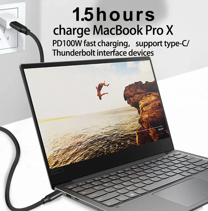 Cable USB3.2 Gen2 Usb3 2 Gen2x2 PD 100W tipo USB C a USB C Cable 3m 2m 1m 15cm corto 5m 5Gbps Cable de datos 20Gbps Tranfer 4K 60Hz - imagen 3