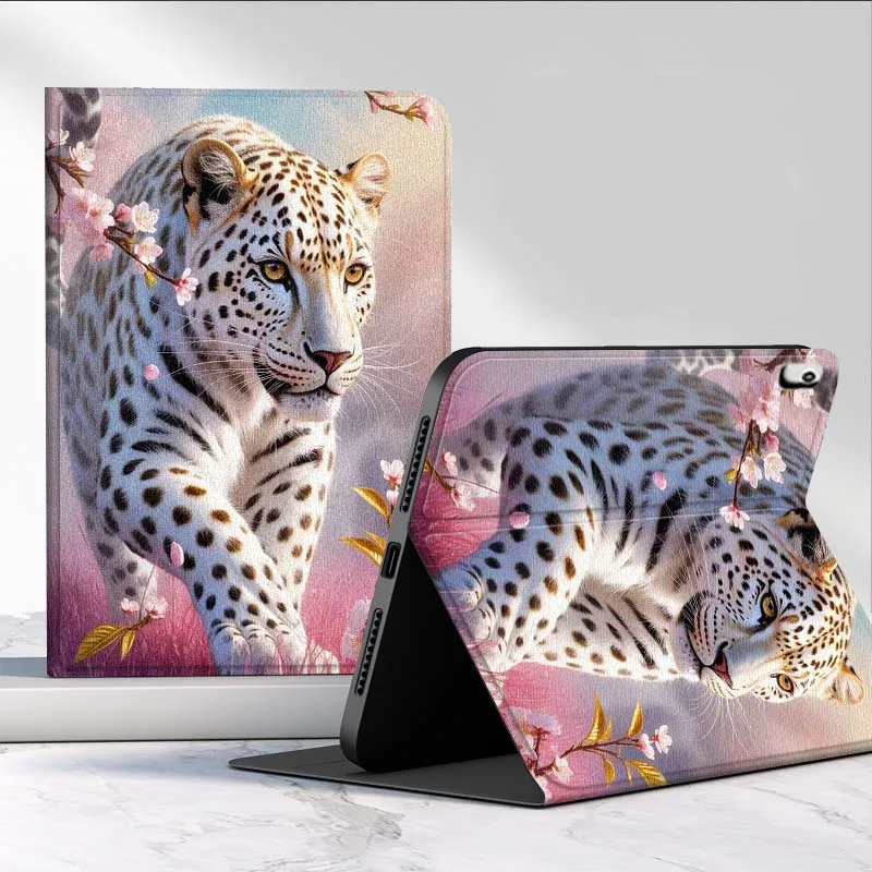 Patrón fresco de leopardo Animal para Lenovo Xiaoxin Pad Pro Tab M10 K10 Plus 3. ° Y700 Gen 11 11,2 11,5 12,7 8,8 pulgadas funda para tableta - imagen 2