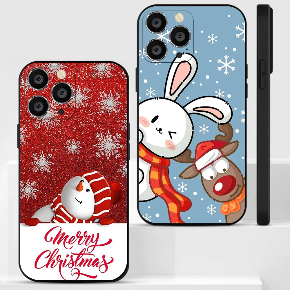 BK-21 funda blanda de Feliz Navidad para Realme 8 8S Q3 Q3i V13 C12 C15 C21Y C25Y C20 C33 C30 Narzo 30 Pro - imagen 4