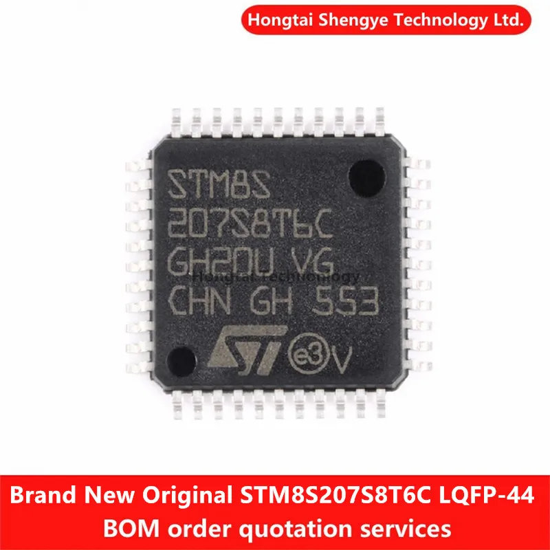 Nuevo Original STM8S207S8T6C LQFP-44 24MHz/64KB Flash/microcontrolador MCU de 8 bits
