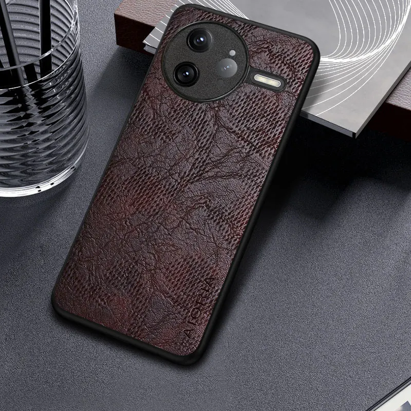 Funda de cuero para teléfono móvil Poco F7 Pro Ultra Wind Cortex Pattern - imagen 5