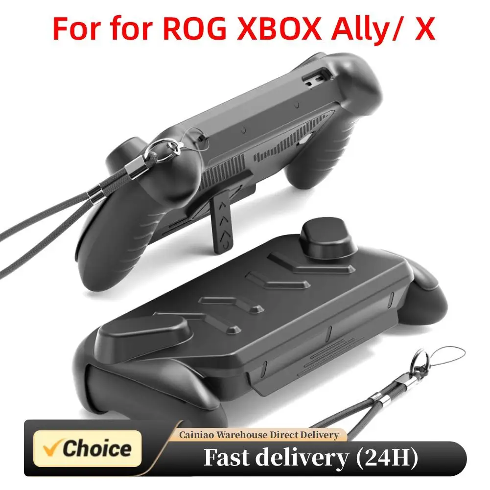 Funda protectora antiarañazos para ROG XBOX Ally/XBOX Ally X con cubierta superior y soporte ajustable, accesorios para juegos a prueba de sudor