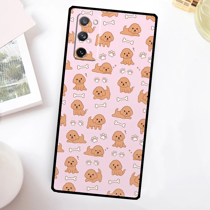 Funda de teléfono de dibujos animados Cavoodle Cavapoo para Samsung Galaxy S25 Ultra S24 FE S20 S21 FE S22 S23 Plus S9 S10 S25 FE - imagen 2
