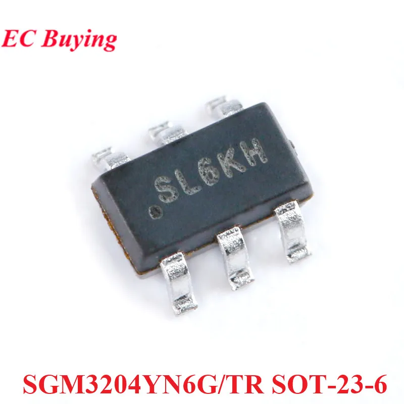 Bomba de carga de circuito integrado de CC/CC, convertidor de Chip IC, SGM3204 SGM3204YN6G/TR SOT-23-6 SL6KH SOT23 SL6, 20 piezas/2 uds.