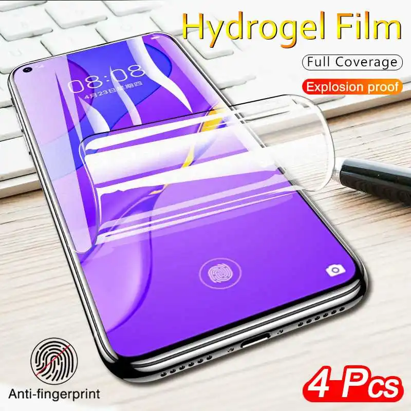 Película protectora de hidrogel para móvil, Protector de pantalla para Huawei Nova 8 9 Pro 7 6 SE 5i 4 E 3i Mate 10 20 30 Lite 40 50 Pro, 4 unidades - imagen 2