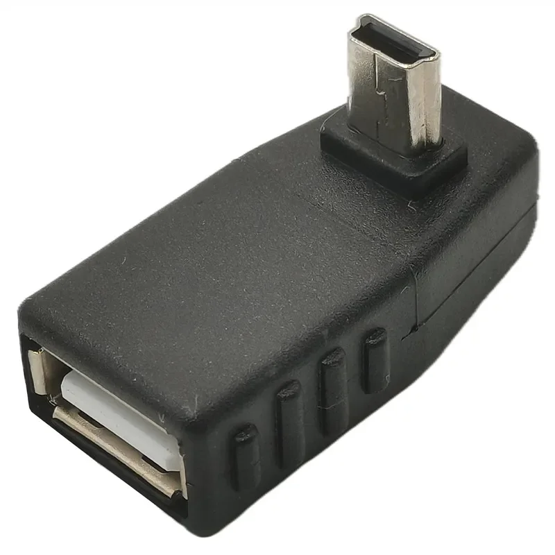 Mini USB 5 pines macho a USB hembra convertidor de ángulo de 90 grados conector sincronización de datos adaptador OTG para coche MP3 MP4 tabletas teléfonos U-Disk - imagen 5