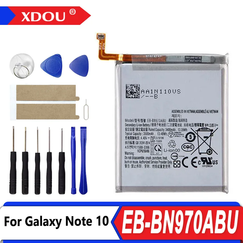 Nueva batería de repuesto EB-BN970ABU de 3500mAh para Samsung Galaxy Note 10 Note X Note10 NoteX Note10 5G