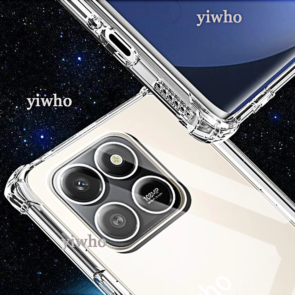 Funda de teléfono transparente para Honor X7d X7c X6c X8c X9c, carcasa trasera de TPU suave transparente para Honor X7 X6 X8 X9 C D, lente protectora - imagen 2