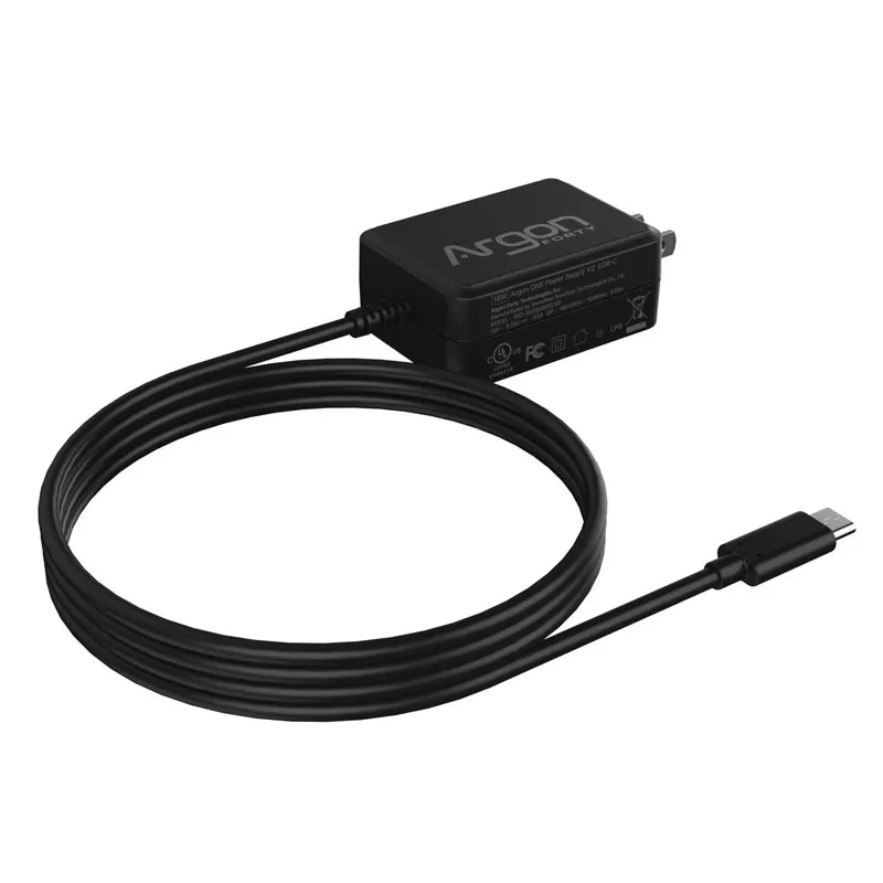 Raspberry Pi 4 Argon tipo C fuente de alimentación 18W 5V 3.5A EU US enchufe adaptador de corriente para Raspberry Pi 4 modelo B Argon One V2 M.2 caso - imagen 5