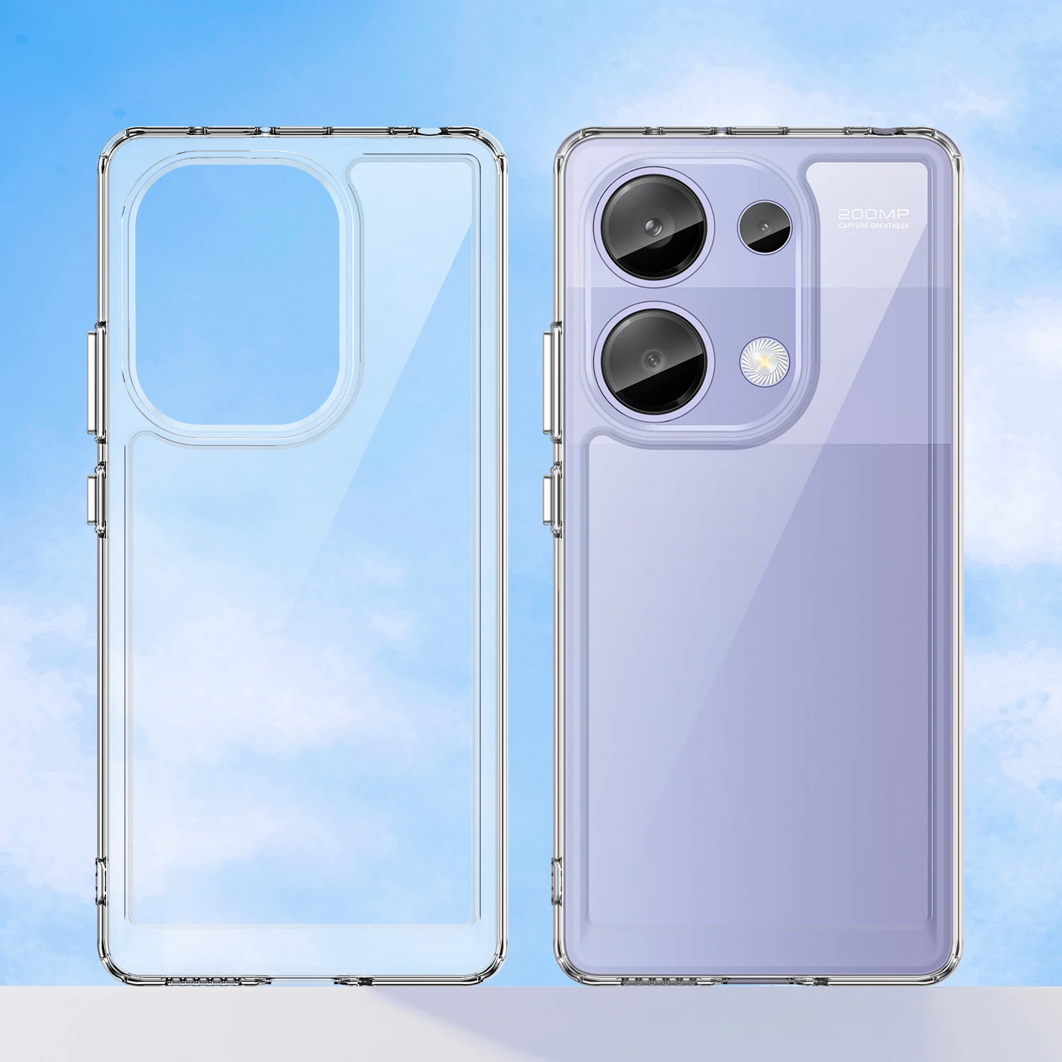 Funda para Xiaomi Poco M6 Pro 4G, carcasa a prueba de golpes, armadura trasera, color transparente, M6 Pro