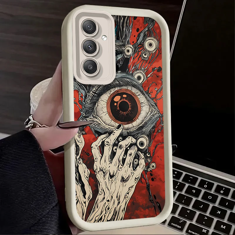 Funda de teléfono Evil Eye para Samsung Galaxy A35 A55 A15 A25 A05 A05S A24 A13 A23 A12 A22 A32 A52 A52S A71 A72 A51 funda de silicona suave - imagen 3