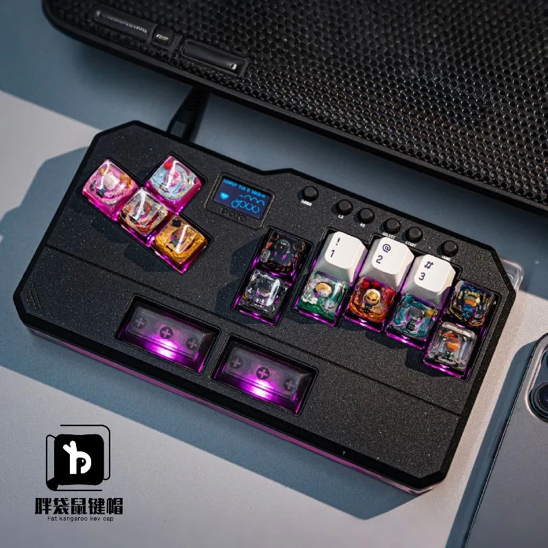 Tapa de tecla Delta Force Point, teclas personalizadas de resina hechas a mano, teclas de teclado con perfil MX Cherry para accesorios de teclado mecánico