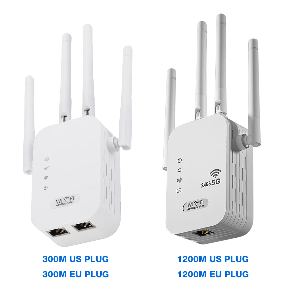 Amplificador de señal WiFi de 1200Mbps con puerto WAN/LAN, amplificador de señal WiFi de doble banda de 2,4 GHz/5GHz, potenciador para el hogar y la oficina pequeña - imagen 2