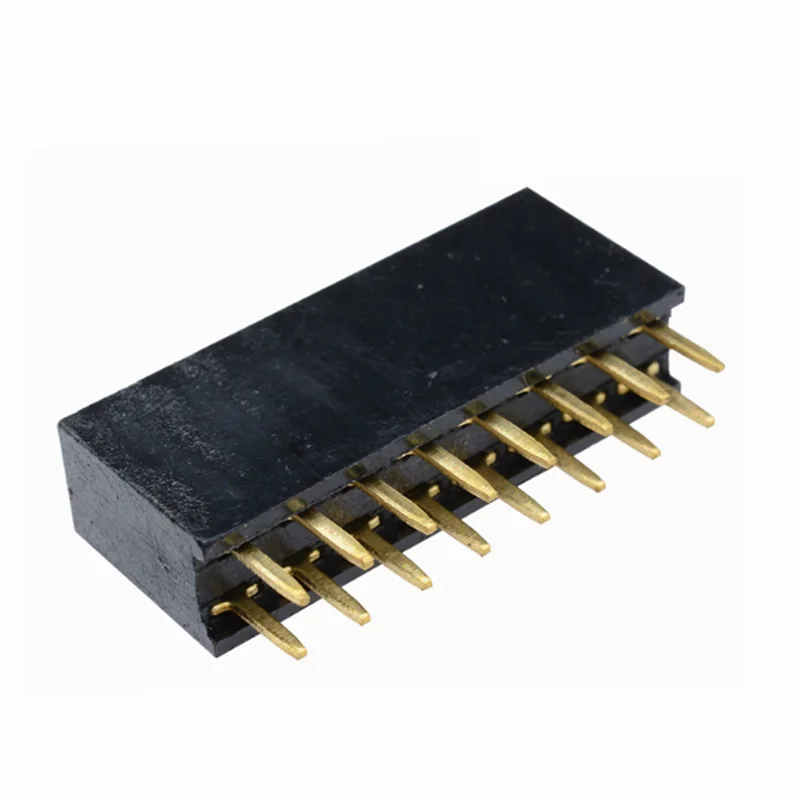 50 Uds 2x8 pines 2,54mm doble fila hembra Pin Header 16P conector de enchufe PCB