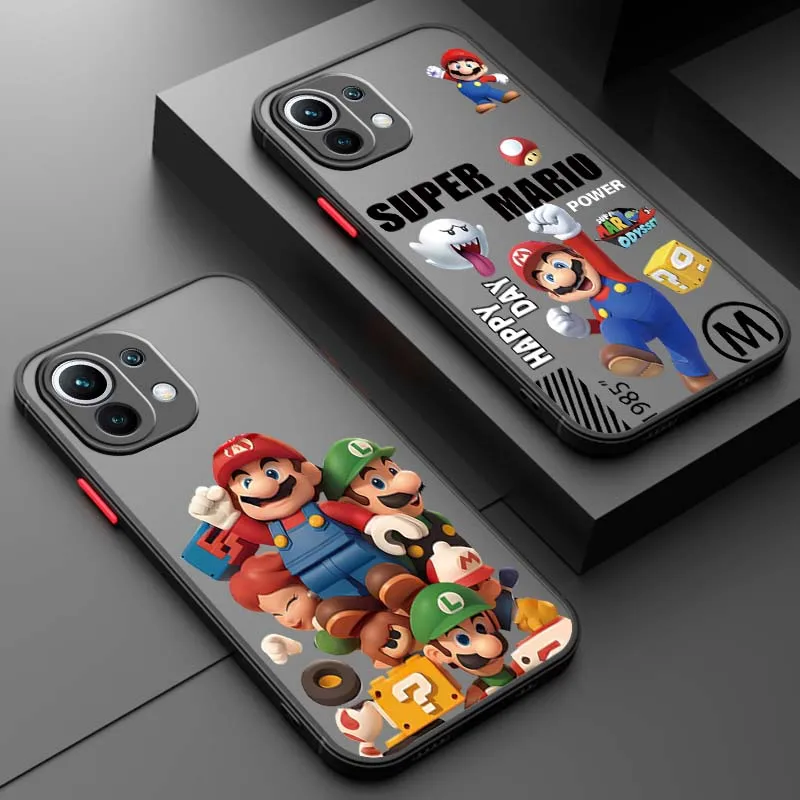 M-Marios arte Popular para Xiaomi 14T 13T 13 12T 12 12S 11T 11 11i 10 10T Ultra Pro Lite funda de teléfono translúcida esmerilada - imagen 2