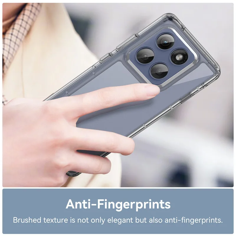 Para Motorola MOTO Edge 60 Pro funda ELVEV bolsas de aire anticaída de alta resistencia TPU cubierta de teléfono transparente de PC dura - imagen 4